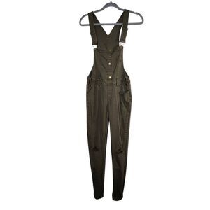 American Bazi Army Green Overalls with Distressing Size Medium Slim-leg Overalls